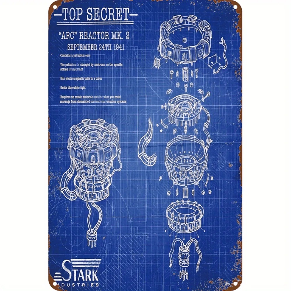 Tech Office Wall Decor - CIFBUY Ретро-индустриальная 2D плоская алюминиевая табличка