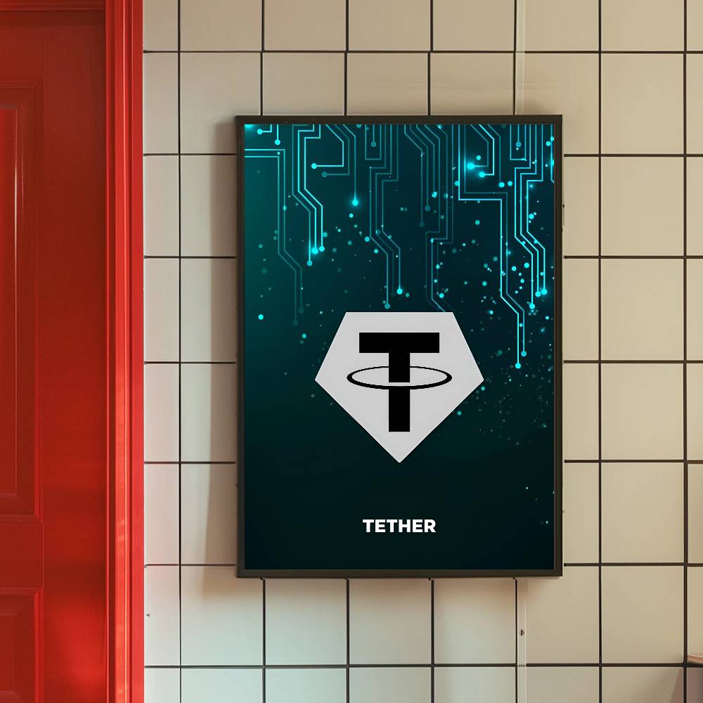 Постер с символикой криптовалю – обзор и цена Tech Office Wall Decor