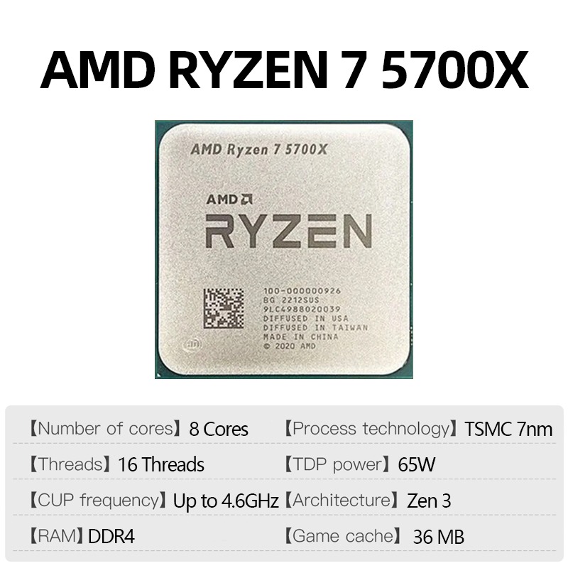 Процессор AMD Ryzen 7 5700X, 8 – обзор и цена Amd Cpu Ryzen 7