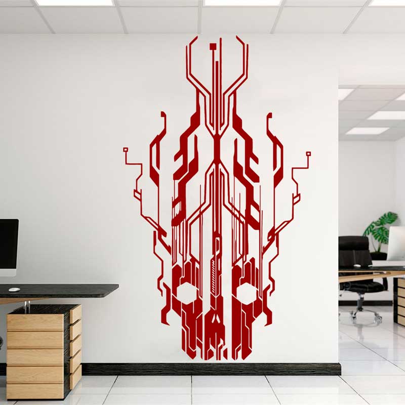 Виниловая наклейка на стену в  – обзор и цена Tech Office Wall Decor