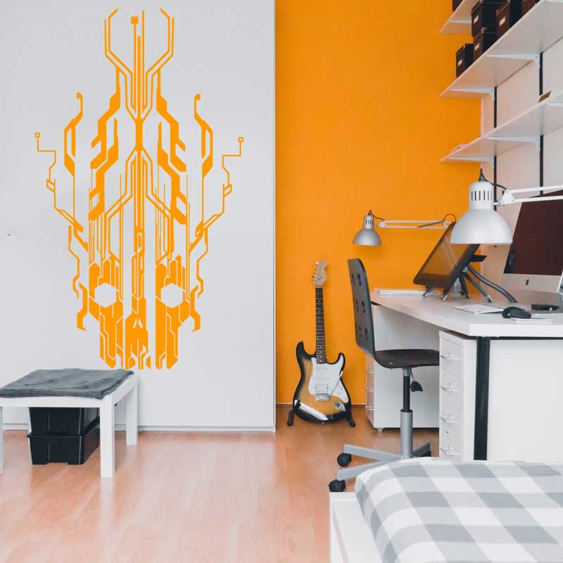 Виниловая наклейка на стену в  – обзор и цена Tech Office Wall Decor