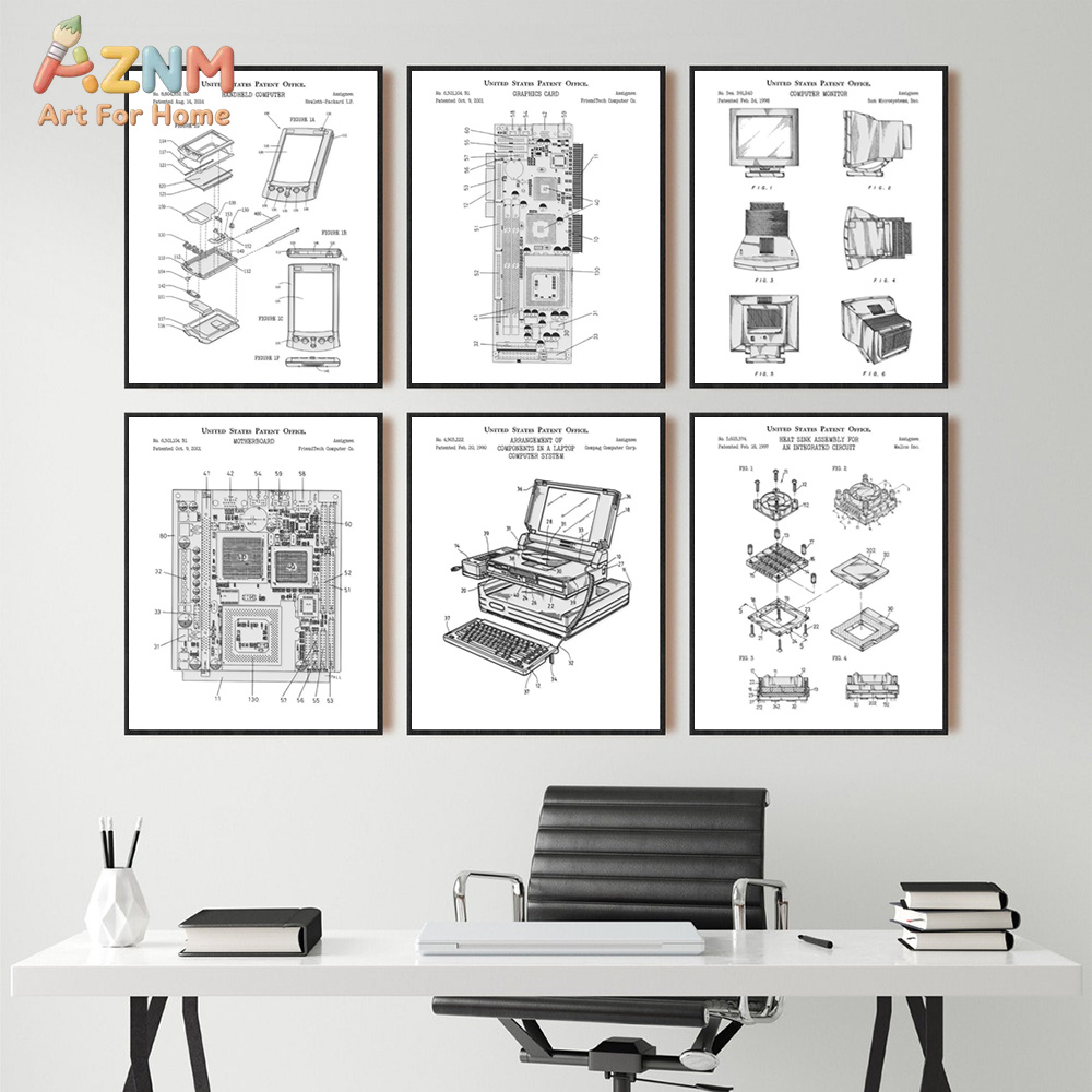 Картина на холсте с изображени – обзор и цена Tech Office Wall Decor