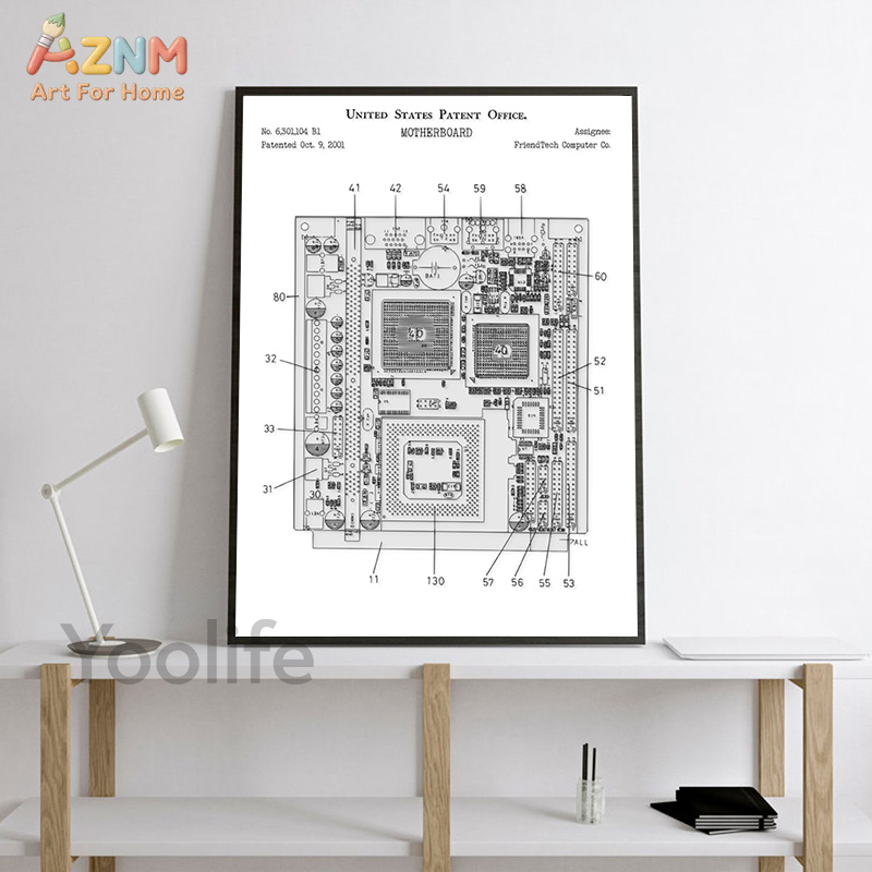 Картина на холсте с изображени – обзор и цена Tech Office Wall Decor