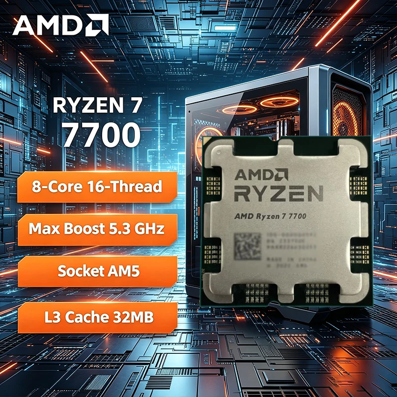 Процессор AMD Ryzen 7 7700 R7  – обзор и цена Amd Cpu Ryzen 7