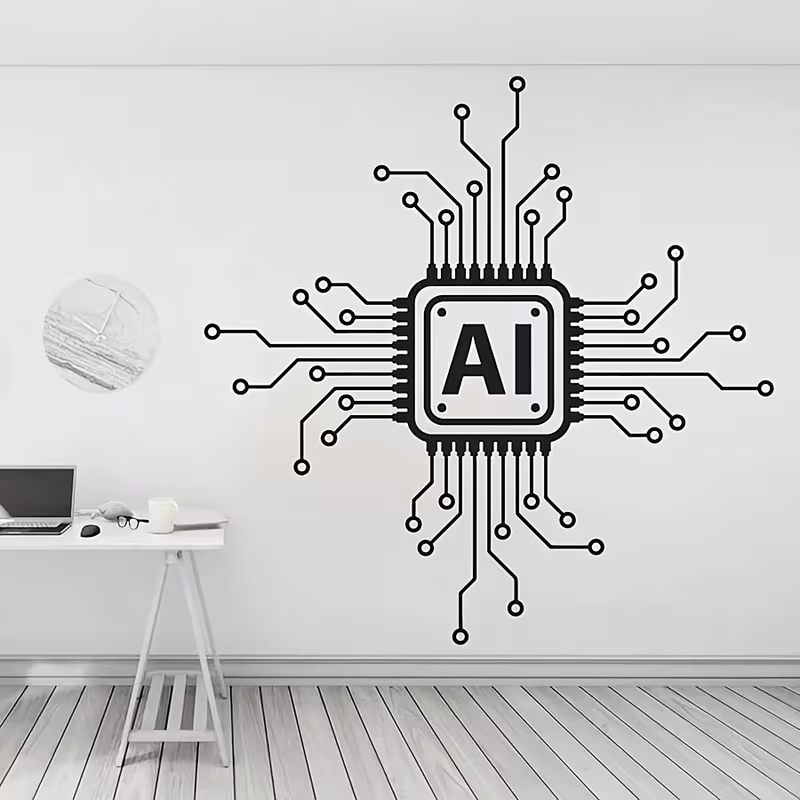 Виниловая наклейка на стену с  – обзор и цена Tech Office Wall Decor