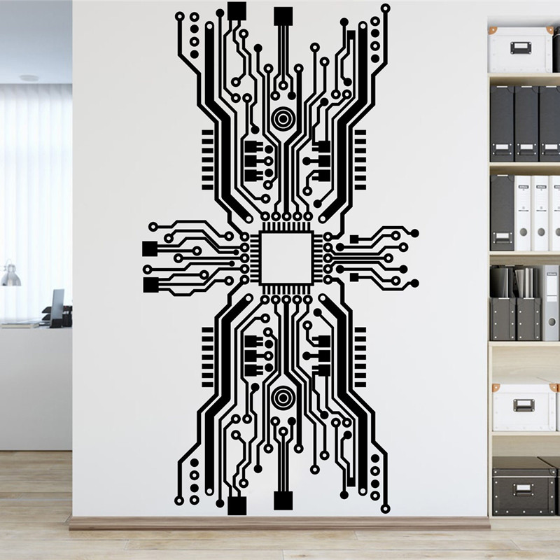 Монтажная плата, наклейка на с – обзор и цена Tech Office Wall Decor
