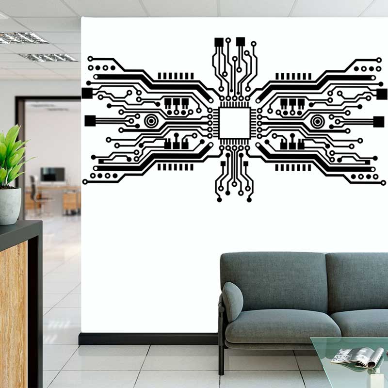 Монтажная плата, наклейка на с – обзор и цена Tech Office Wall Decor